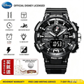 Official Disney Mickey Mouse Sports Digital Watch For Teen Boys 50M Waterproof Shock Resistant Dual Display Wrist Watch