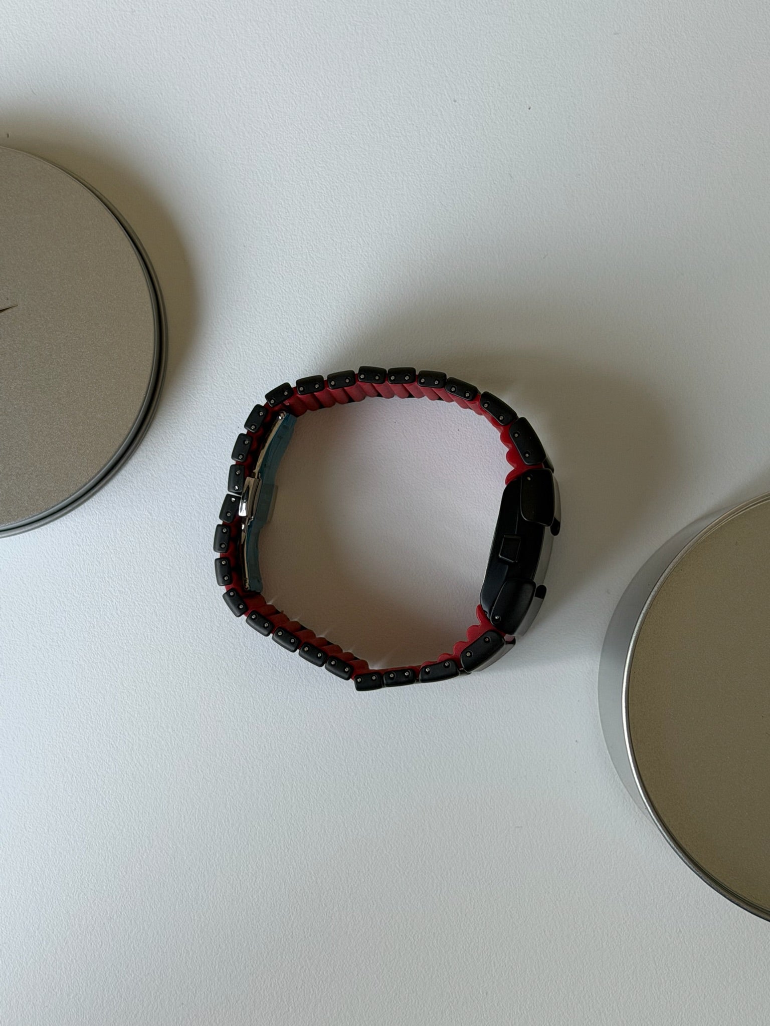 Nike D-Line Matte Black Digital Watch with Red Accents | Retro Y2K Sports Watch | Unisex Streetwear Timepiece