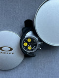 Oakley Chronograph Watch – Yellow Dial with Rubber Strap