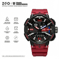ZGO Transformers Mechanical Style Wrist Watch, Luminous Hands Calendar Week Display Sport Watch Gift for Teenage Boys