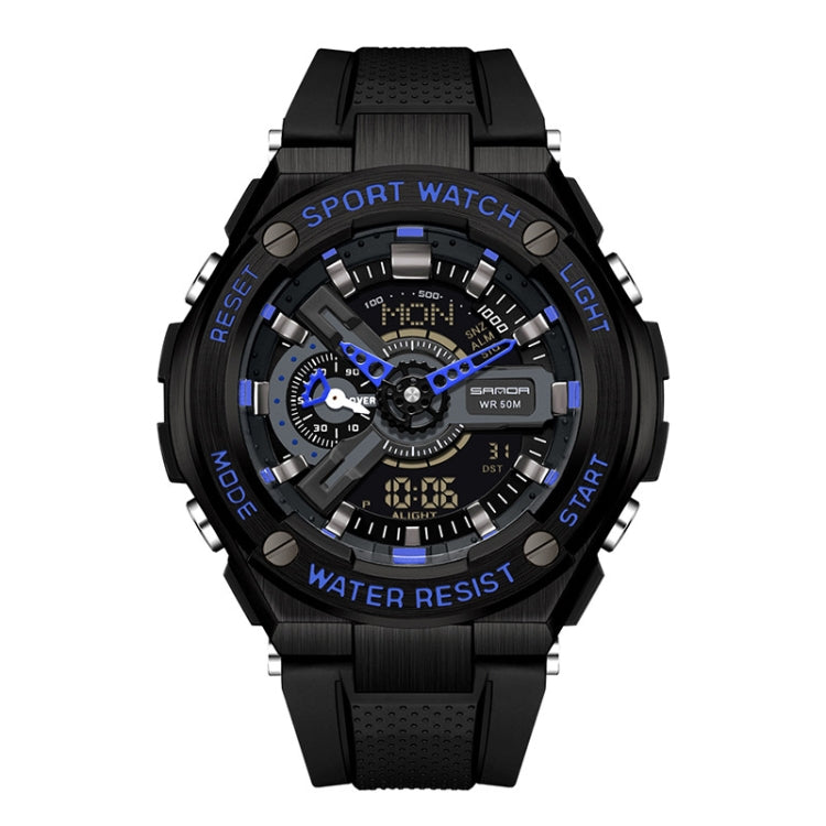 SANDA 3170 Men Luminous Waterproof Sports Watch