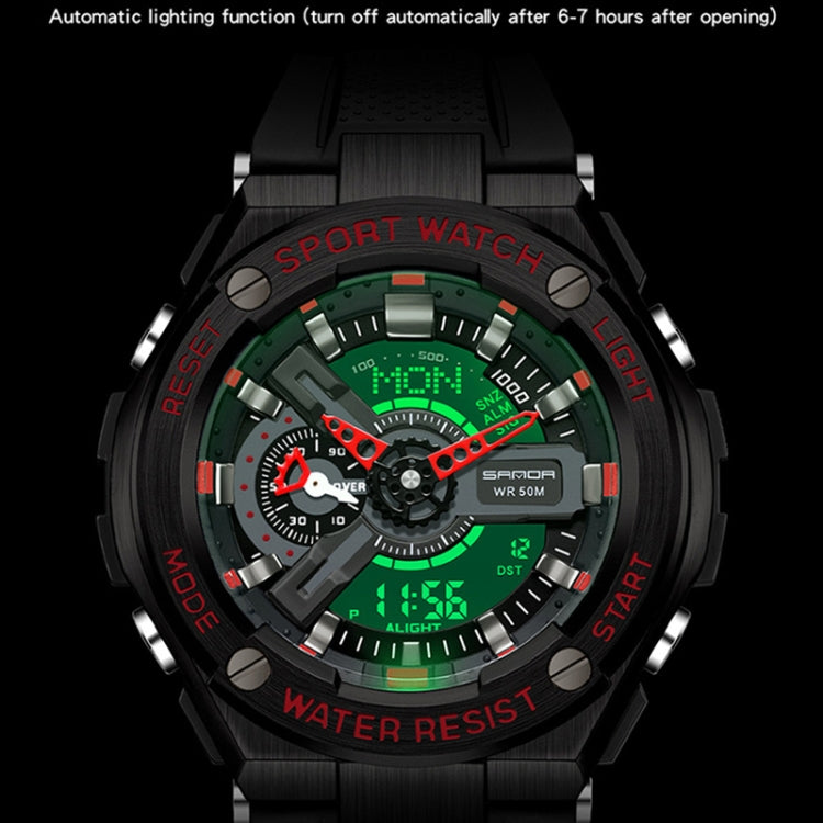 SANDA 3170 Men Luminous Waterproof Sports Watch