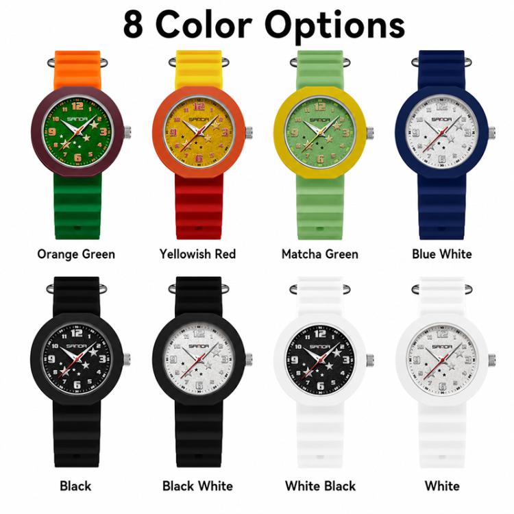 SANDA 9123 3ATM Water-Resistant Luminous Stylish Student Watch