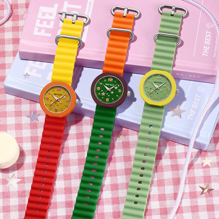 SANDA 9123 3ATM Water-Resistant Luminous Stylish Student Watch