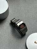Nike D-Line Satin Silver Analogue Watch with Orange Dial | Rare Collectible | Unisex Retro Sports Timepiece