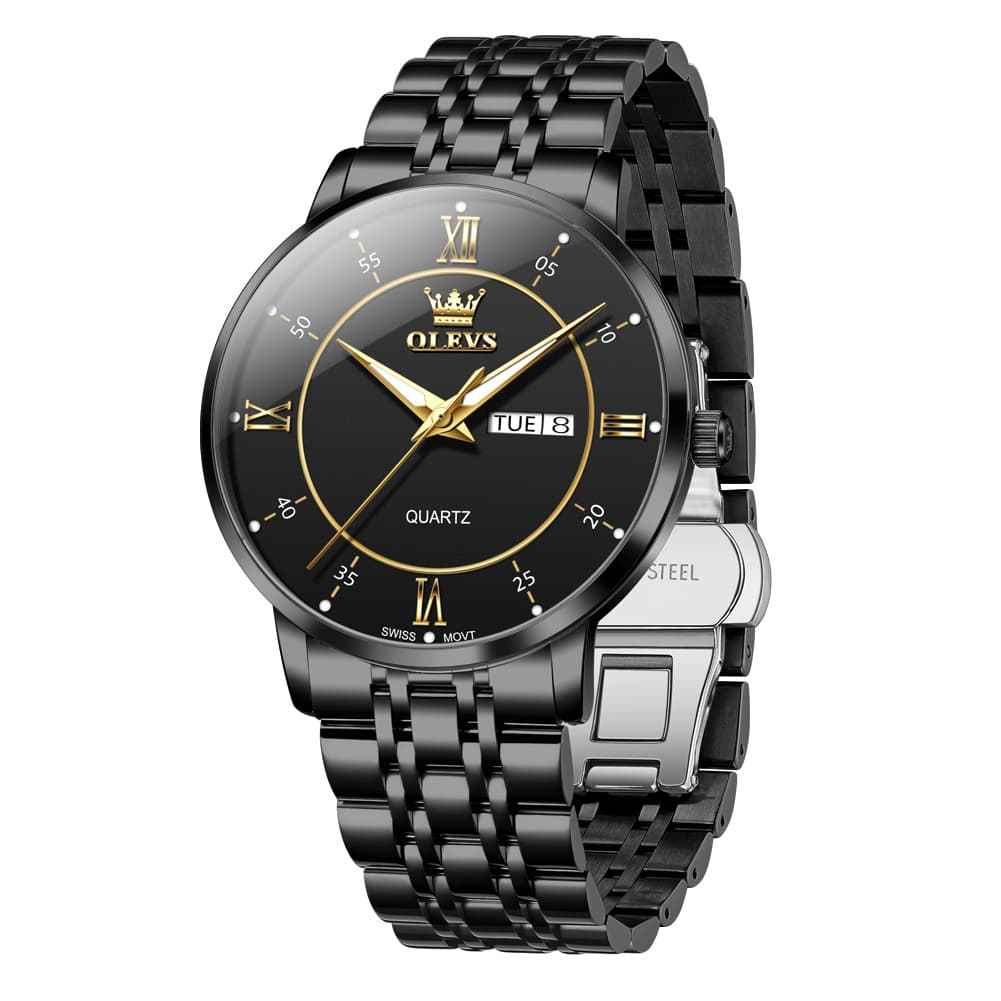 "The Executive" Swiss Movement Watch | Ultra-Slim 9mm Day-Date