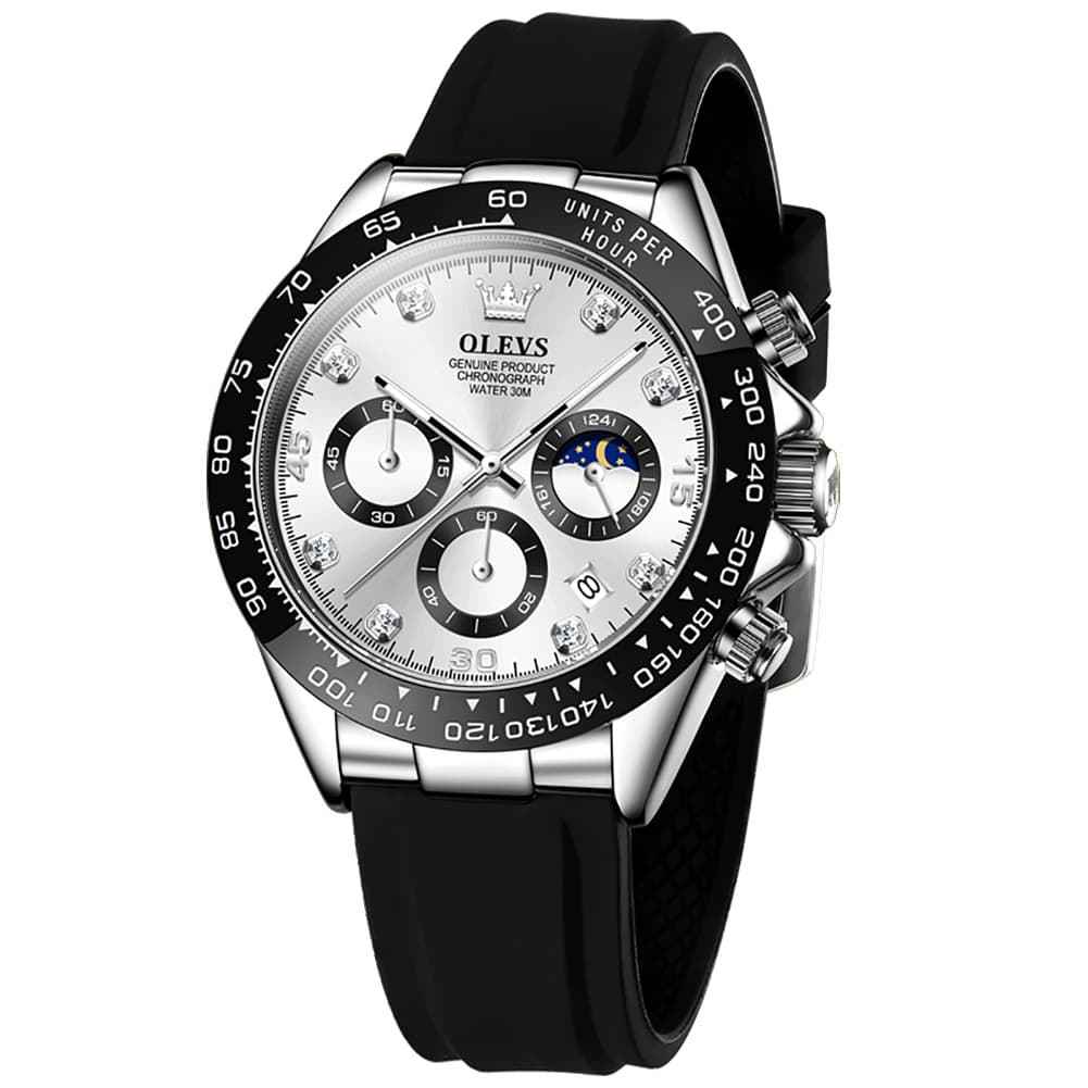 "The Speedster" Luxury Sport Chronograph | Silicone Strap & Racing Dial