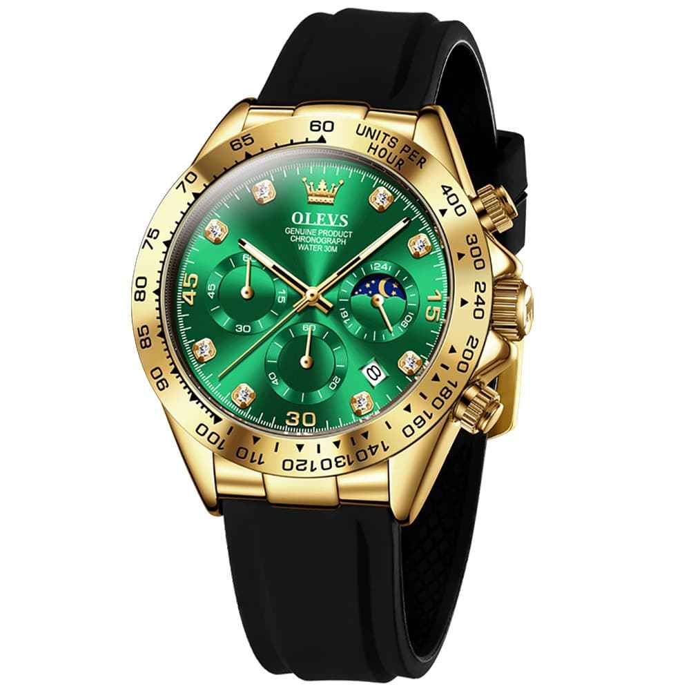 "The Speedster" Luxury Sport Chronograph | Silicone Strap & Racing Dial