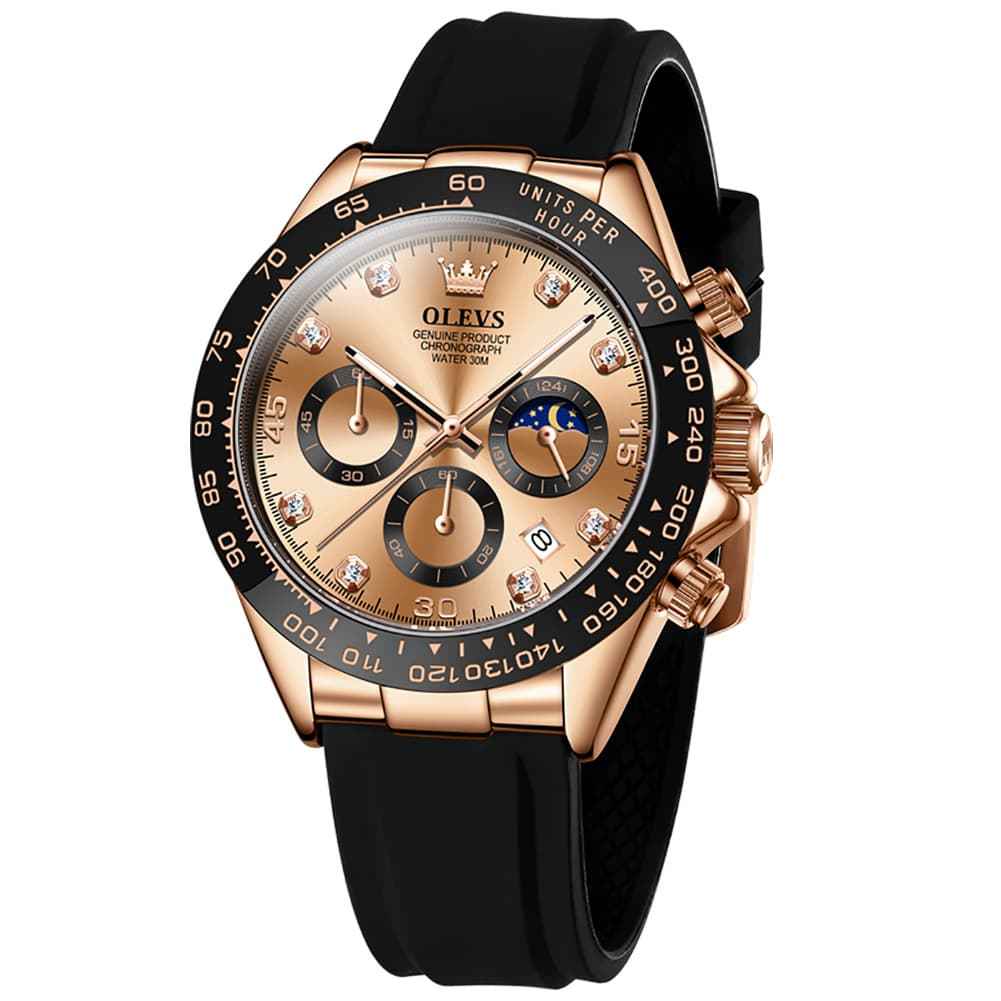 "The Speedster" Luxury Sport Chronograph | Silicone Strap & Racing Dial