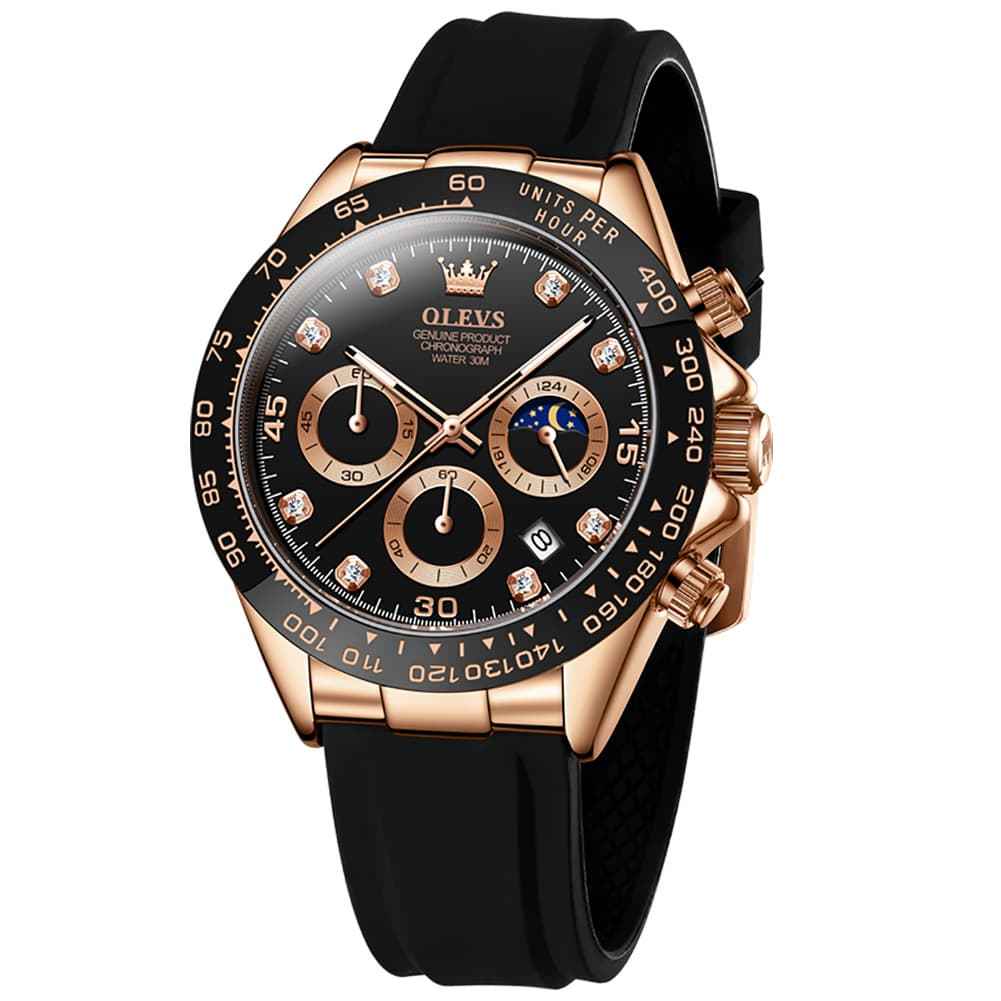 "The Speedster" Luxury Sport Chronograph | Silicone Strap & Racing Dial