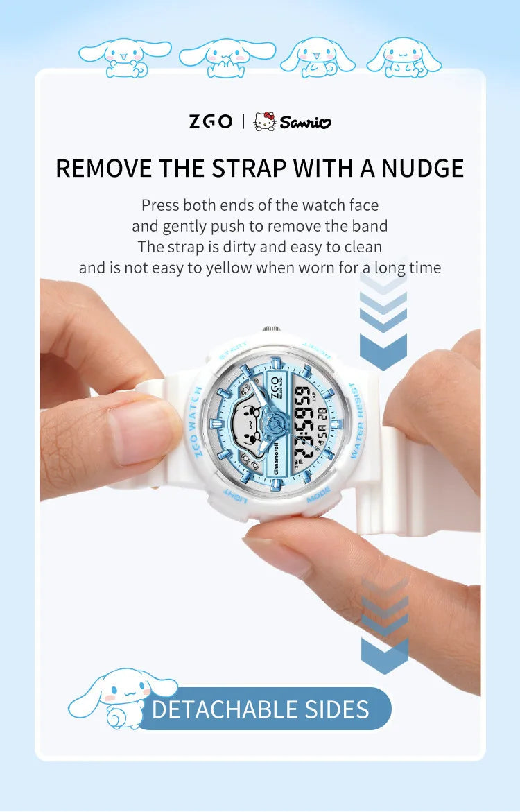 ZGO X Sanrio Cinnamoroll Electronic Watch for girls