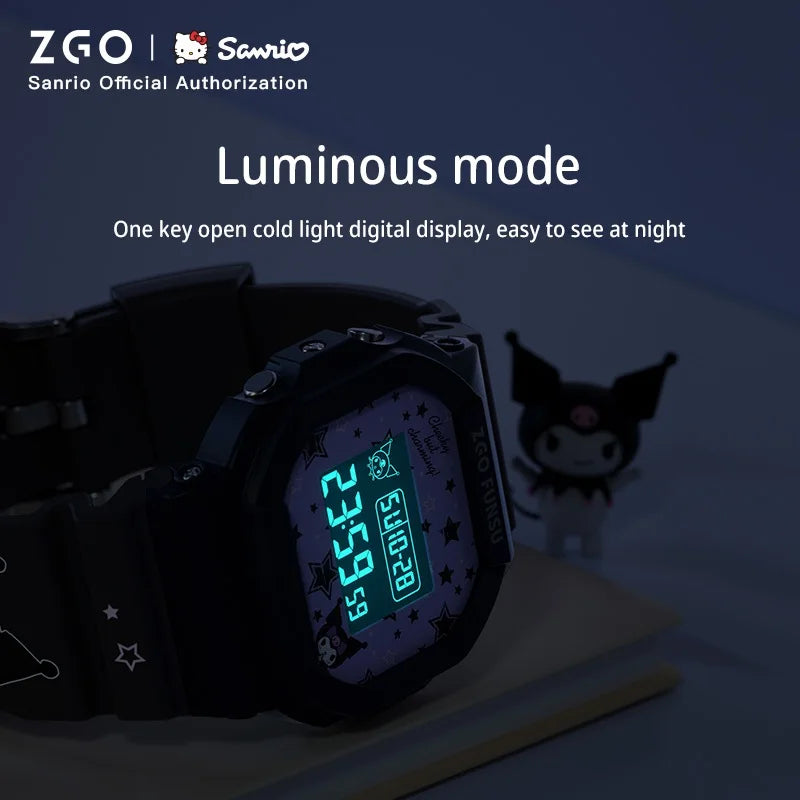 ZGO x Sanrio Hello Kitty Women's Watches Electronic Watch Sports Wristwatch Waterproof
