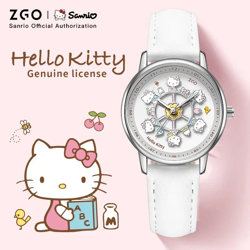 ZGO X Sanrio Watch Clock Fashion Quartz Watch Rotate The Dial