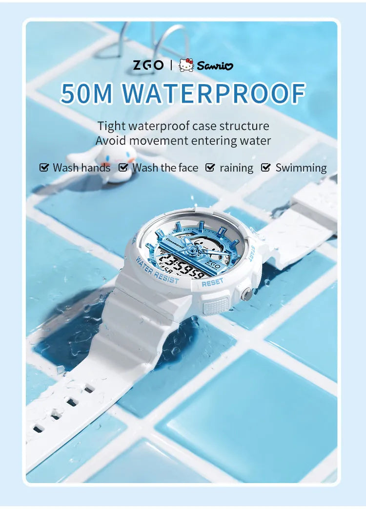 ZGO X Sanrio Cinnamoroll Electronic Watch for girls