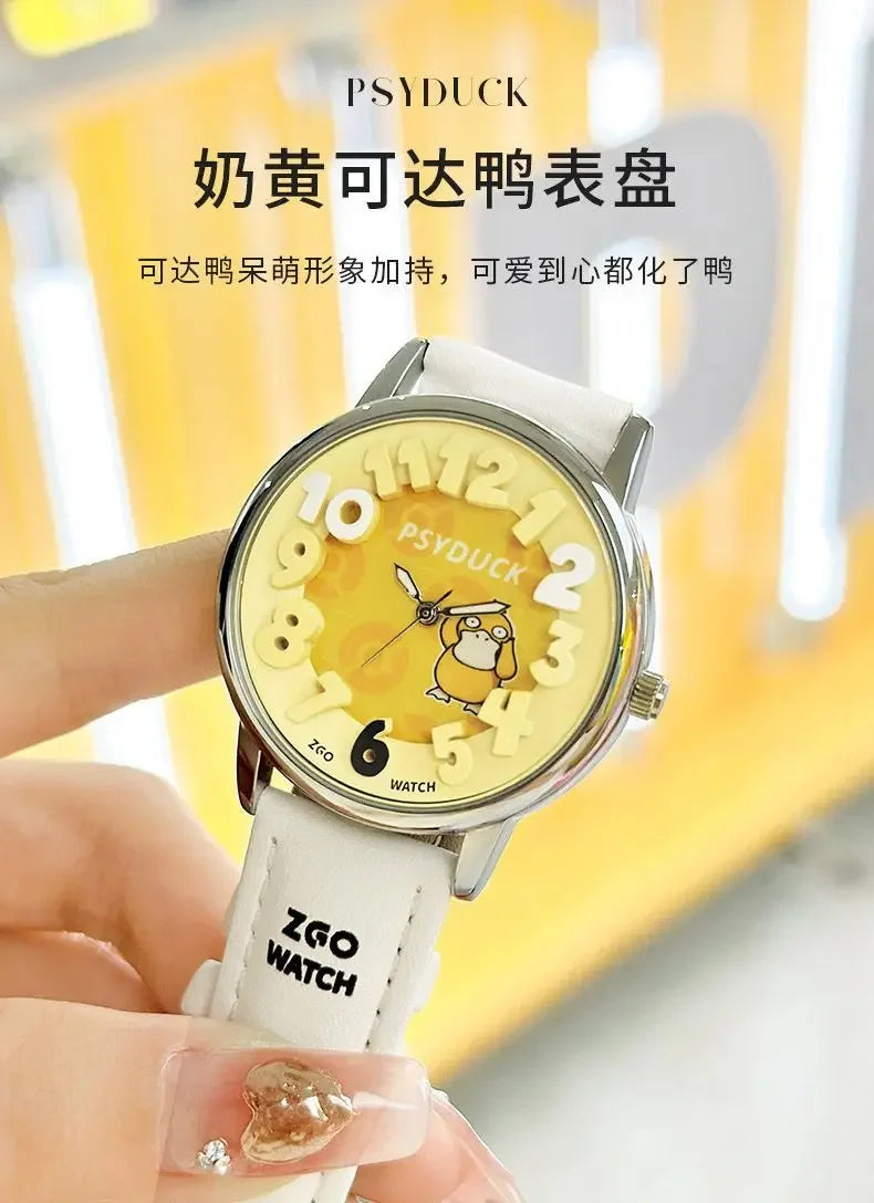 ZGO Co-branded Anime Series Watch Men's Sports Waterproof Student Trend Pikachu Quartz Electronic Watch Gifts