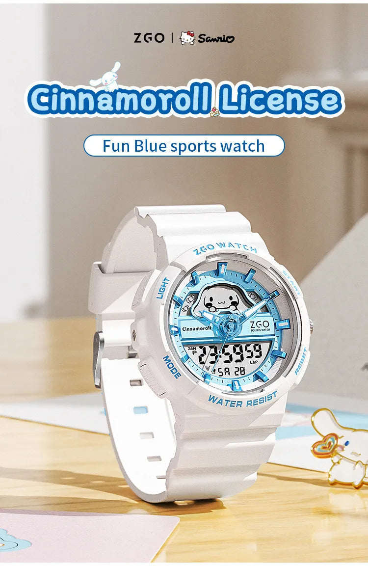ZGO X Sanrio Cinnamoroll Electronic Watch for girls