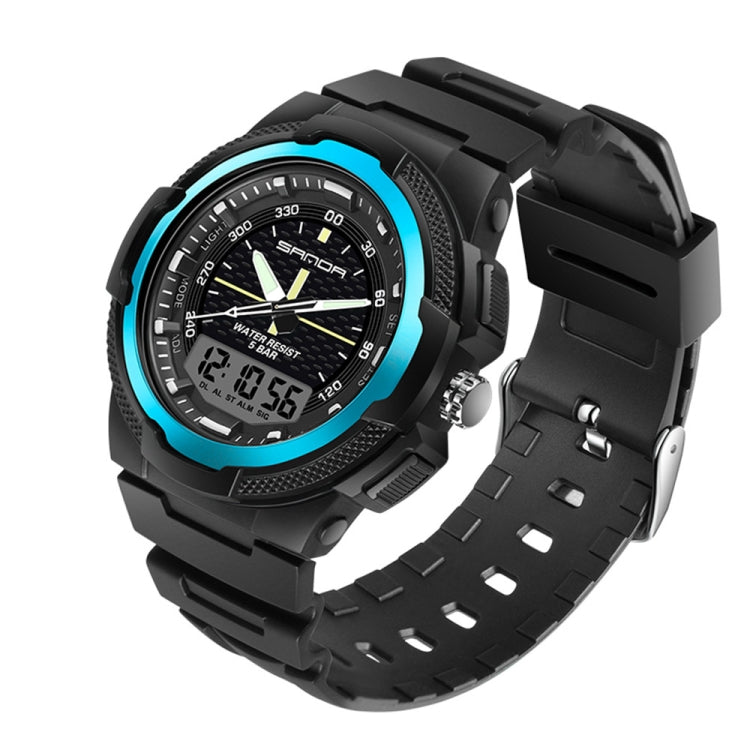Sanda 3004 Electronic Watch Movement Men Watch Outdoor Sports Luminous Waterproof Multi-Function Watch