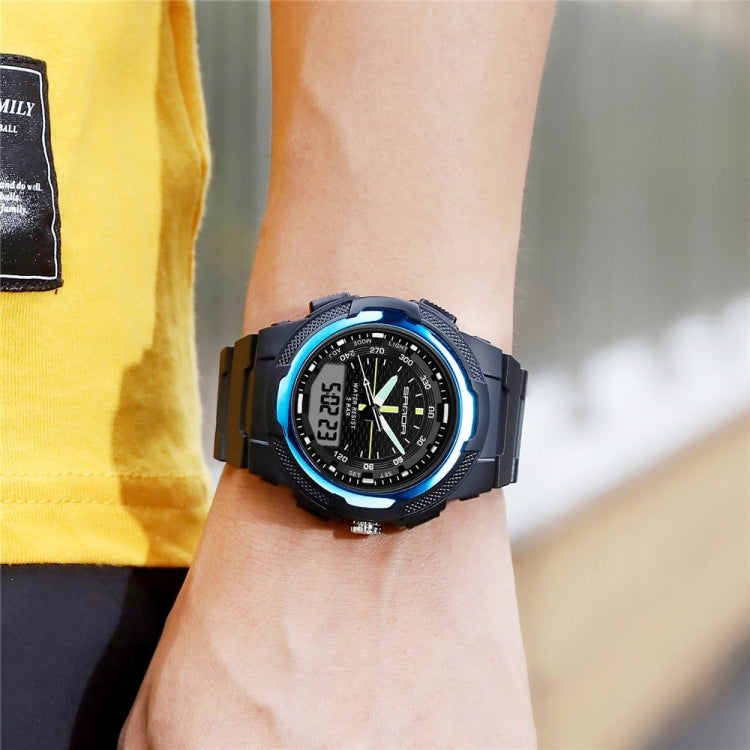 Sanda 3004 Electronic Watch Movement Men Watch Outdoor Sports Luminous Waterproof Multi-Function Watch