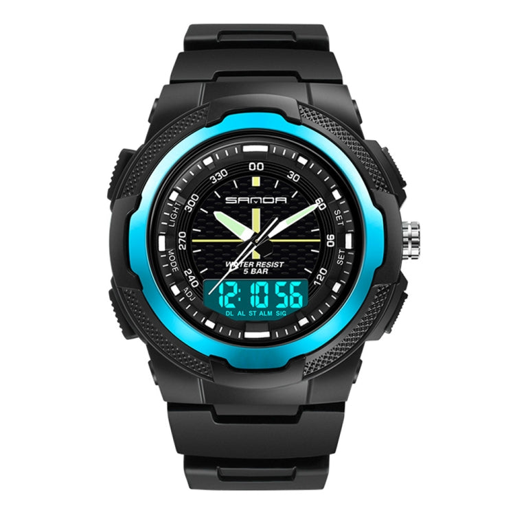 Sanda 3004 Electronic Watch Movement Men Watch Outdoor Sports Luminous Waterproof Multi-Function Watch