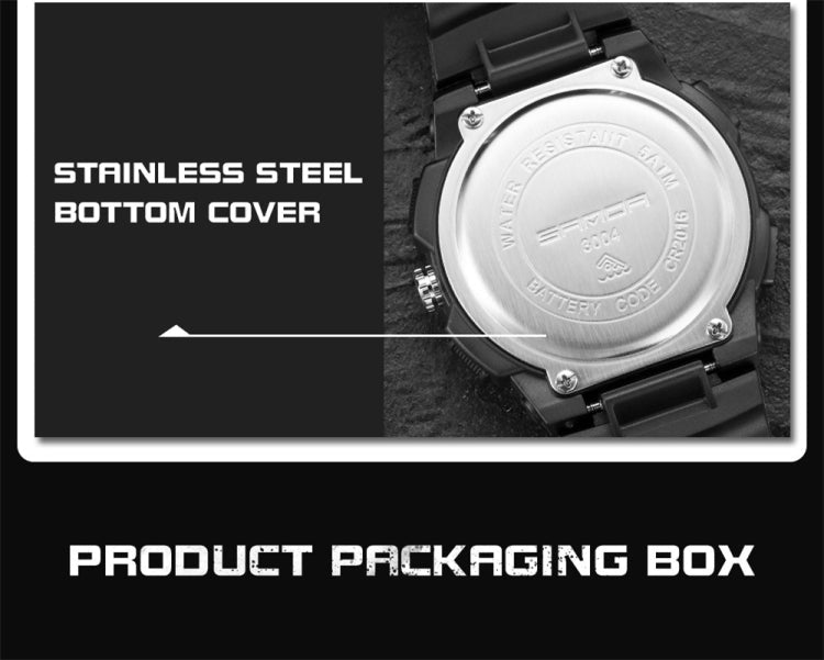 Sanda 3004 Electronic Watch Movement Men Watch Outdoor Sports Luminous Waterproof Multi-Function Watch