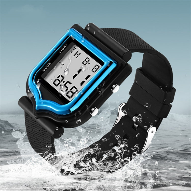 SANDA 388 Fashionable Square Outdoor Sports Leisure Watch Men's And Women's Multi-Functional Waterproof Luminous Electronic Watch