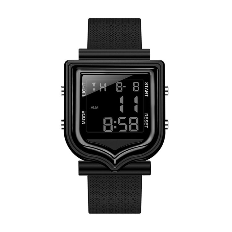 SANDA 388 Fashionable Square Outdoor Sports Leisure Watch Men's And Women's Multi-Functional Waterproof Luminous Electronic Watch