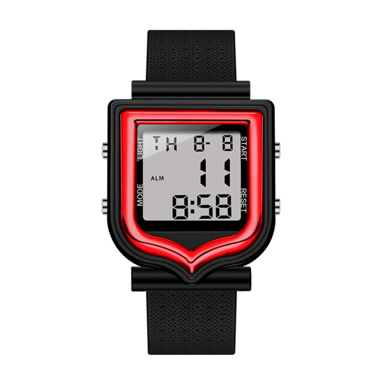 SANDA 388 Fashionable Square Outdoor Sports Leisure Watch Men's And Women's Multi-Functional Waterproof Luminous Electronic Watch