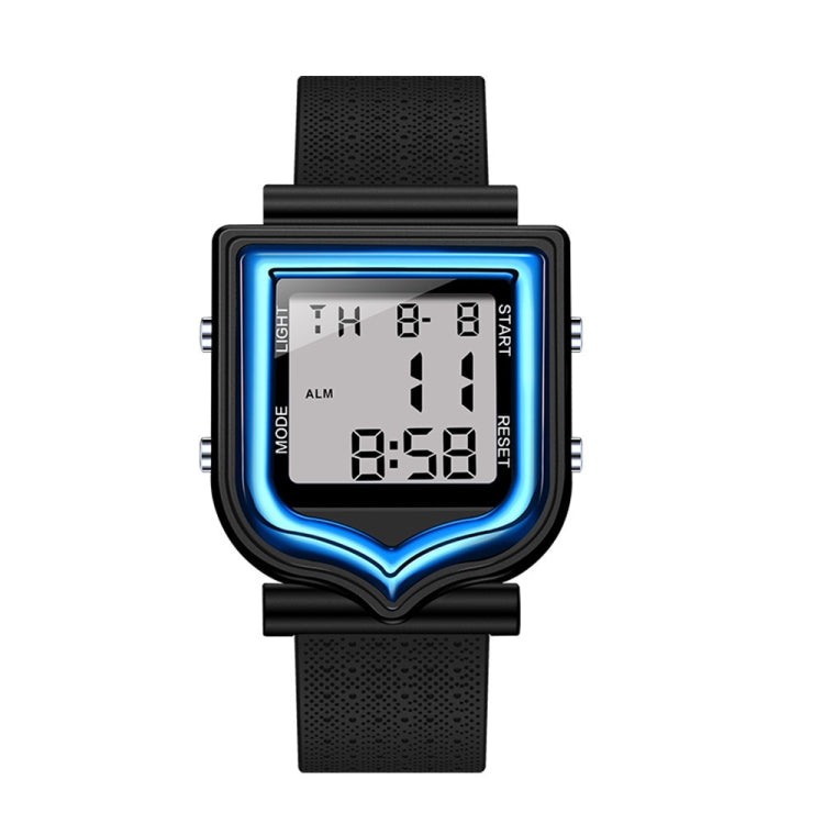 SANDA 388 Fashionable Square Outdoor Sports Leisure Watch Men's And Women's Multi-Functional Waterproof Luminous Electronic Watch