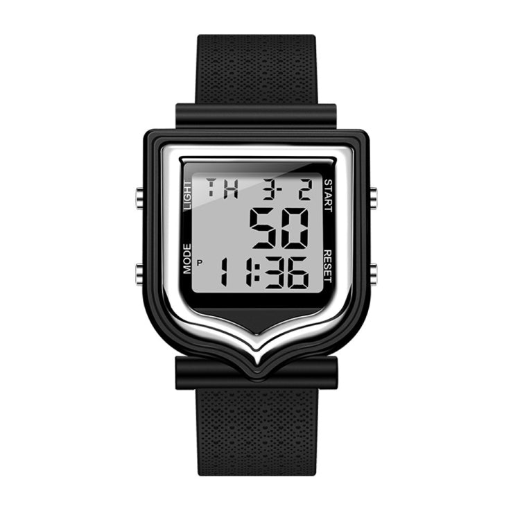 SANDA 388 Fashionable Square Outdoor Sports Leisure Watch Men's And Women's Multi-Functional Waterproof Luminous Electronic Watch