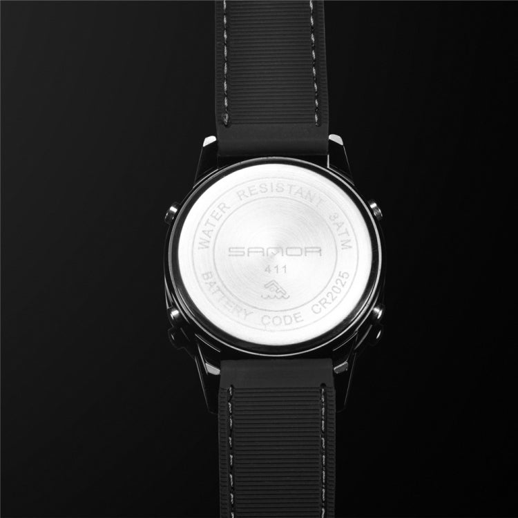 SANDA  411 Multifunctional Wports Watch Male Youth Fashion Model Male Waterproof Student Electronic Watch