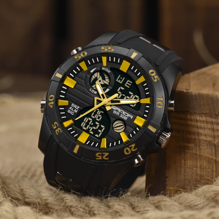 SANDA 791 Watch Genuine Fashion Sports Multifunction Electronic Watch Popular Men luminous Wrist Watch