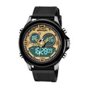 SANDA 793 large Dial Tide Watch Student Fashion Trend Multi Function Double Glow Waterproof Electronic Watch