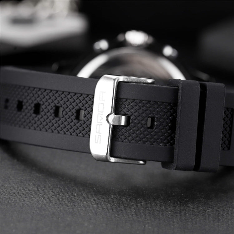SANDA 793 large Dial Tide Watch Student Fashion Trend Multi Function Double Glow Waterproof Electronic Watch