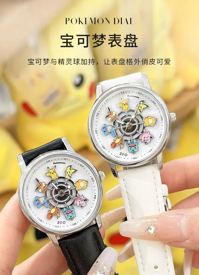ZGO Co-branded Anime Series Watch Men's Sports Waterproof Student Trend Pikachu Quartz Electronic Watch Gifts