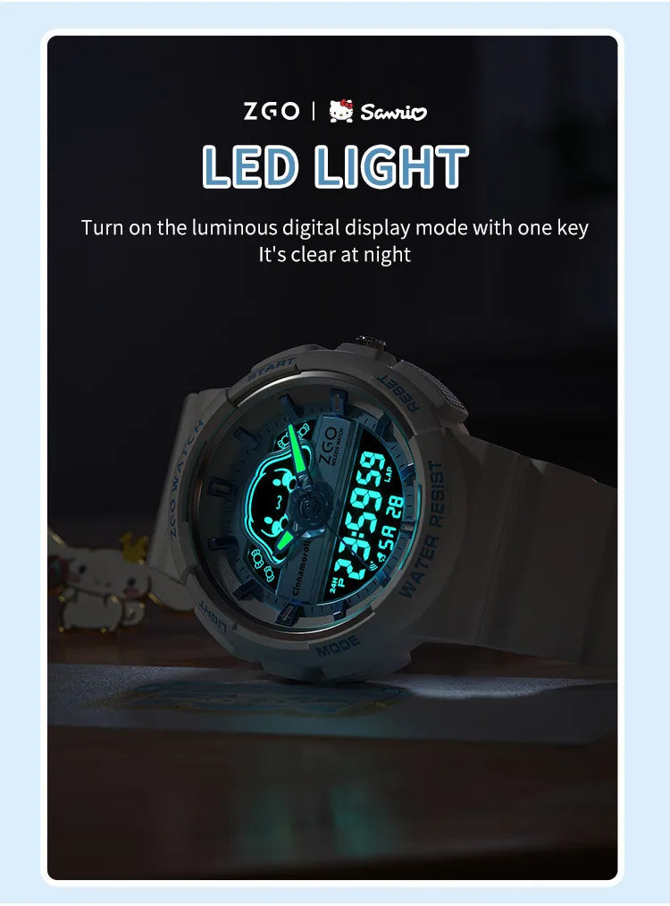 ZGO X Sanrio Cinnamoroll Electronic Watch for girls