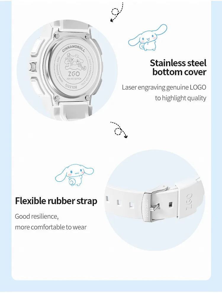ZGO X Sanrio Cinnamoroll Electronic Watch for girls
