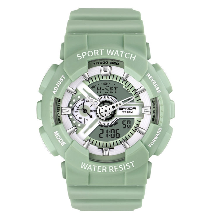SANDA Outdoor Leisure Waterproof Multifunctional Luminous Electronic Watch