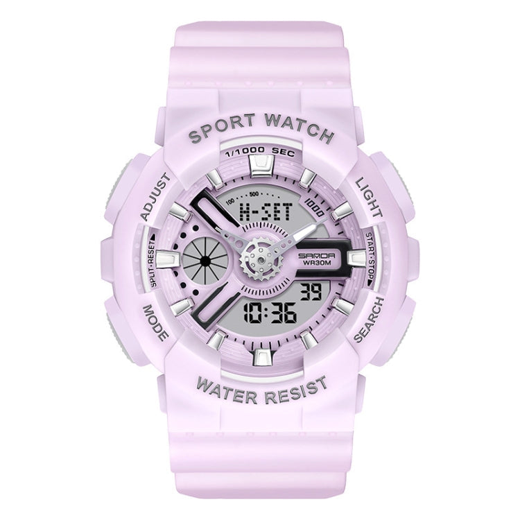 SANDA Outdoor Leisure Waterproof Multifunctional Luminous Electronic Watch