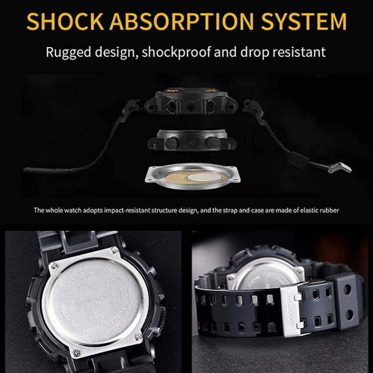SANDA Outdoor Leisure Waterproof Multifunctional Luminous Electronic Watch