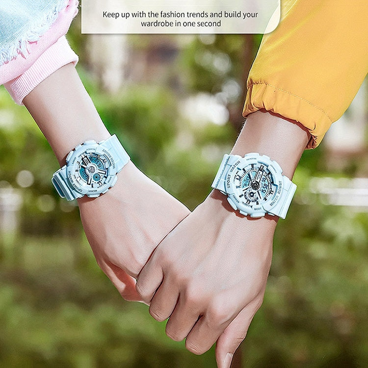 SANDA Outdoor Leisure Waterproof Multifunctional Luminous Electronic Watch