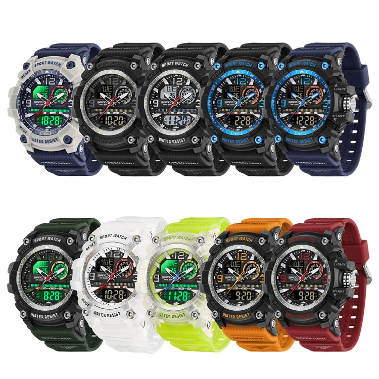 SANDA Large Dial Electronic Watch Multi-function Outdoor Sports Watch