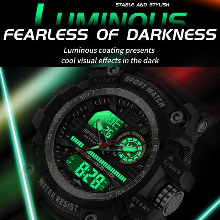 SANDA Large Dial Electronic Watch Multi-function Outdoor Sports Watch