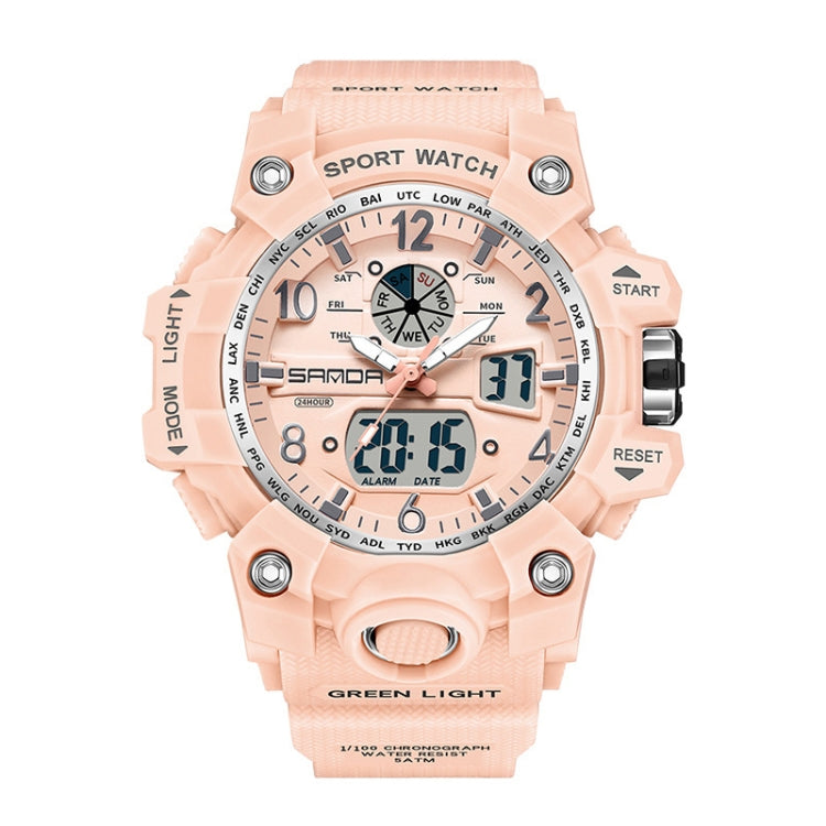 SANDA Couple Electronic Watch Women Personalised Luminous Wristwatch