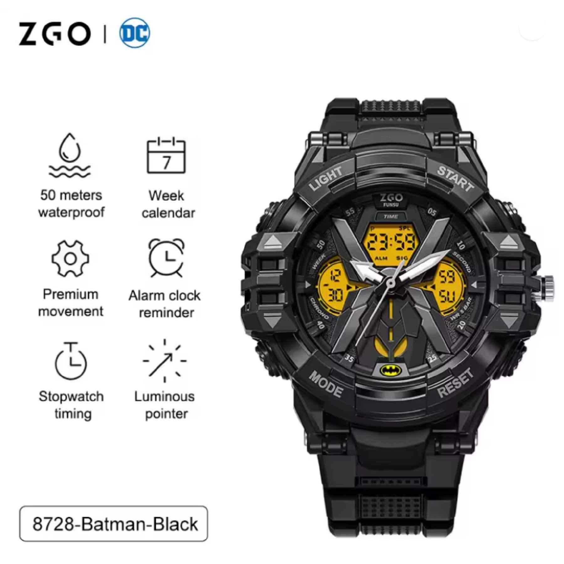 ZGO Warner DC Batman Mechanical Watch