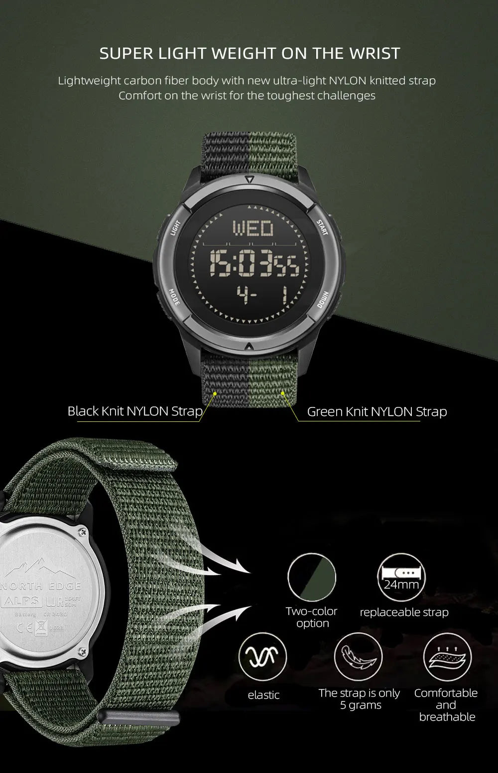 ALPS Outdoor Digital Watch – North Edge