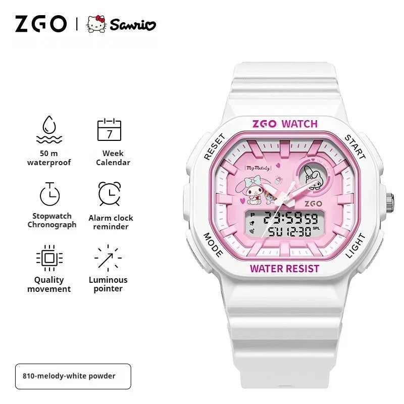 Sanrio Original ZGO Waterproof Drop Resistant Electronic Watch