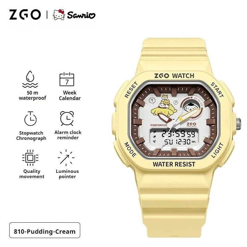 Sanrio Original ZGO Waterproof Drop Resistant Electronic Watch