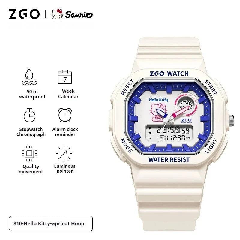 Sanrio Original ZGO Waterproof Drop Resistant Electronic Watch