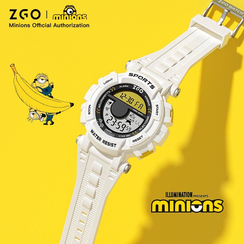 ZGO Co Branded Minions Sports Multi Functional Electronic Watch