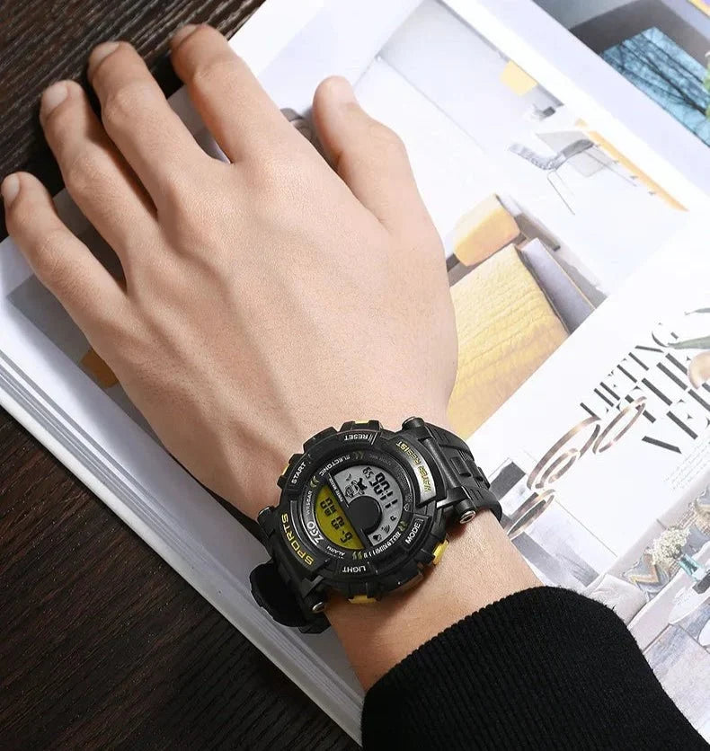 ZGO Co Branded Minions Sports Multi Functional Electronic Watch
